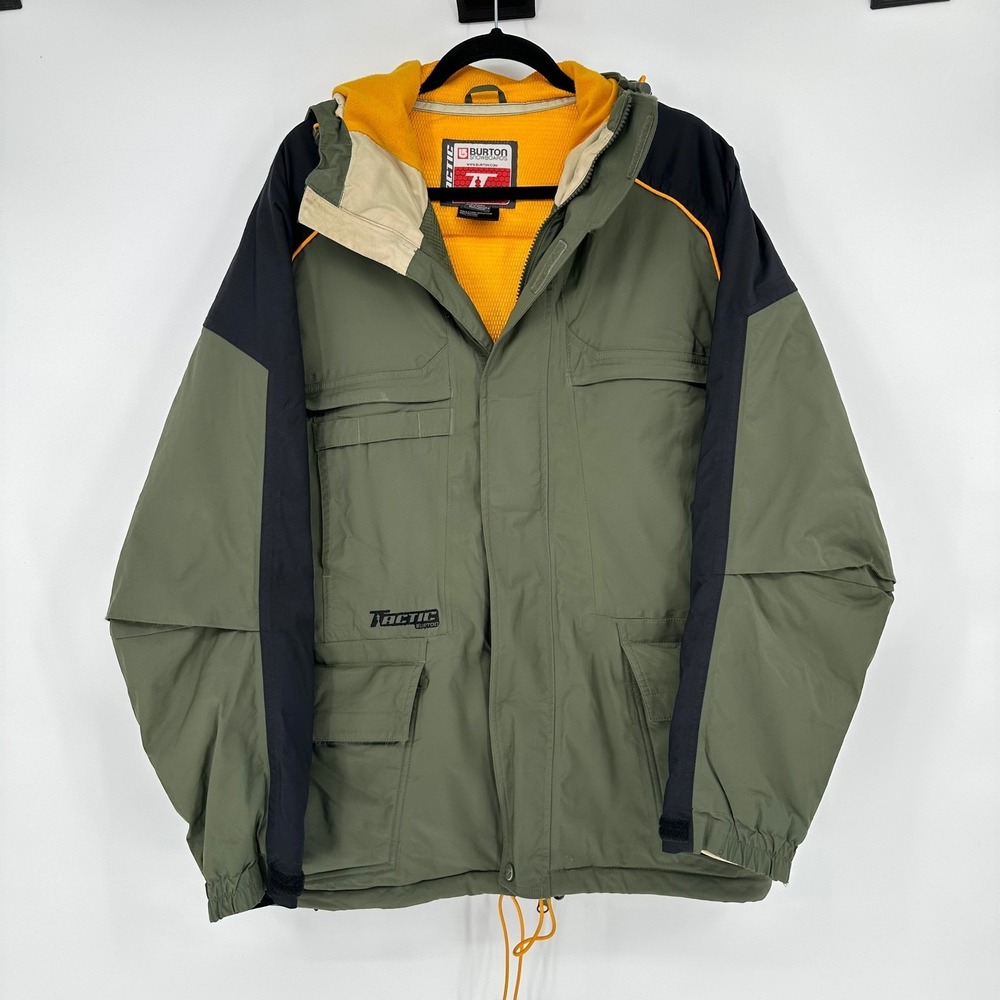 Burton Tactic Snowboards Skiing Hood Jacket Multi Pocket Men M